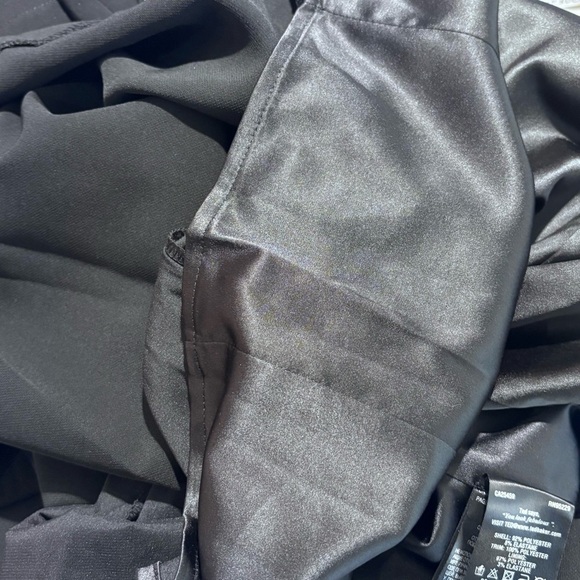 TED BAKER Sz 0 Elegant Black Over the Knee Dress Sheer Sleeves Jeweled Neckline - Picture 13 of 13